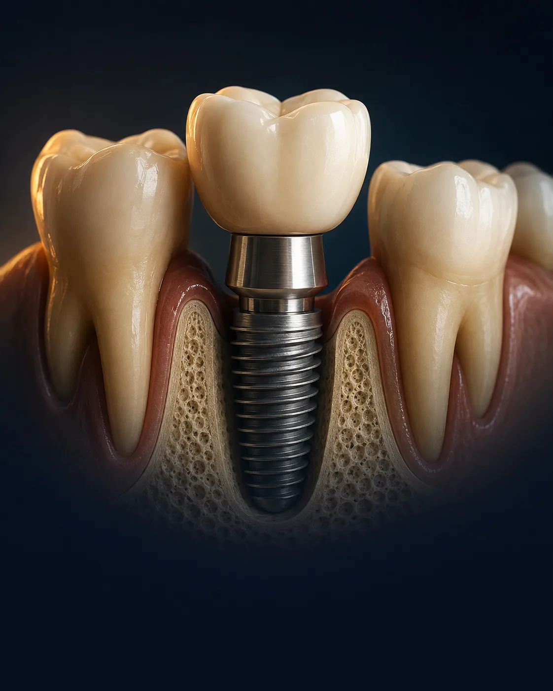 Single dental implant treatment planning